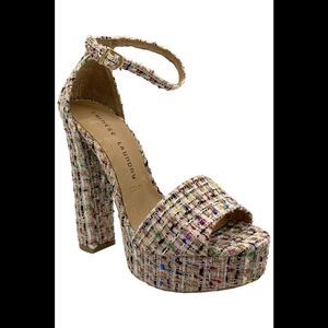 Chinese Laundry Ankle Strap Heeled Sandal Avenue Pink - Medium